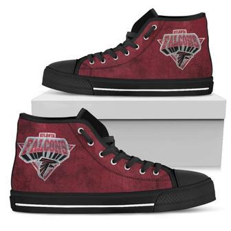 Simple Logo Atlanta Falcons High Top Shoes | Favorety CA