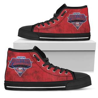 Simple Logo Philadelphia Phillies High Top Shoes | Favorety