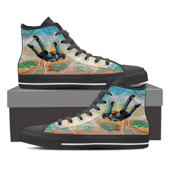 Skydiving -Clearance High Top Shoes Sneakers - Monsterry