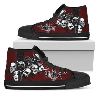 Slipknot Sneakers Rock Band Fan High Top Shoes High Top Shoes | Favorety