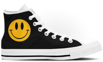 Smiley High Tops Canvas Shoes - Monsterry AU