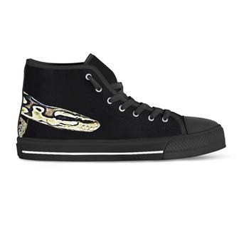 Snake Draw Art I Womens High Top Shoes - Monsterry UK