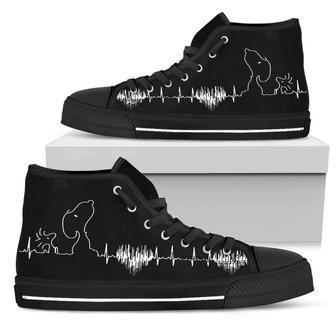 Snoopy Heart Rate High Top Shoes | Favorety AU