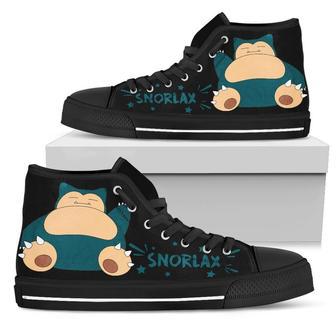 Snorlax Sneakers Pokemon High Top Shoes Gift Idea High Top Shoes | Favorety DE