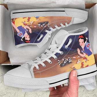 Snow White High Top Snow White Custom Shoes Look Like Sport Gift Sport Custom Music High Top Shoes | Favorety AU