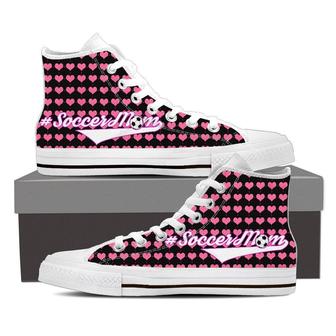 Soccer Mom Ladies White High Top Shoes - Monsterry AU