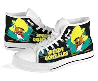 Speedy Gonzales Sneakers High Top Shoes Looney Tunes Fan High Top Shoes | Favorety AU