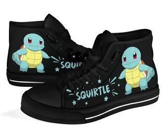 Squirtle Sneakers Pokemon High Top Shoes Gift Idea High Top Shoes | Favorety