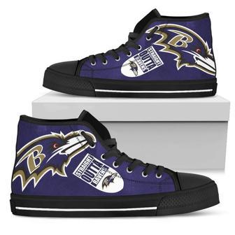 Straight Outta Baltimore Ravens High Top Shoes | Favorety UK