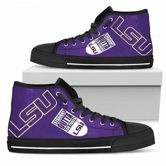 Straight Outta LSU Tigers High Top Shoes | Favorety DE