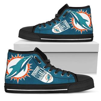 Straight Outta Miami Dolphins High Top Shoes | Favorety