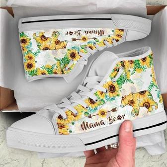 Sunflower Mama Bear High Top Shoes - Monsterry DE