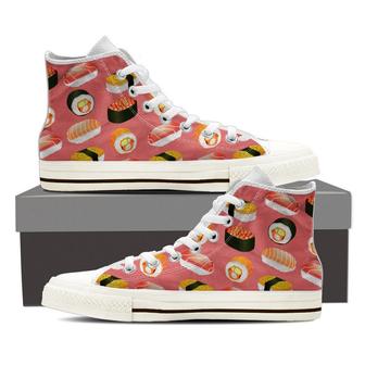 Sushi Lovers High Top Shoes Sneakers - Monsterry