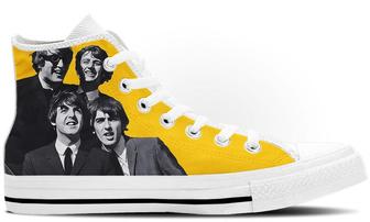 The Beatles High Tops Canvas Shoes - Monsterry UK