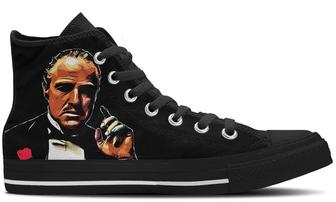 The Godfather High Tops Canvas Shoes - Monsterry