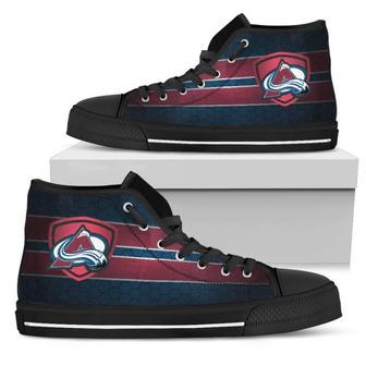 The Shield Colorado Avalanche High Top Shoes | Favorety CA