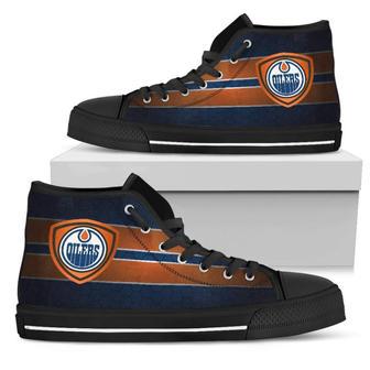 The Shield Edmonton Oilers High Top Shoes | Favorety