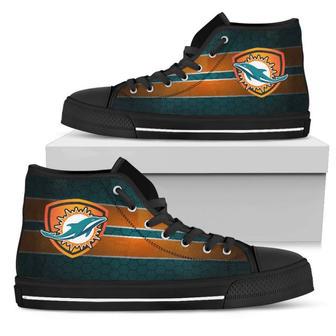 The Shield Miami Dolphins High Top Shoes | Favorety DE