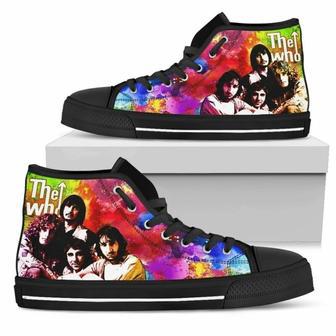 The Who Shoes High Top Sneakers Colorful For Music Fan High Top Shoes | Favorety CA