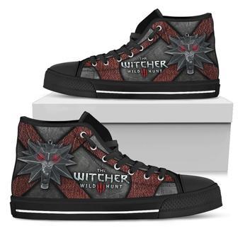 The Witcher Sneakers High Top Shoes For Gamer Fan High Top Shoes | Favorety