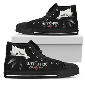 The Witcher Sneakers High Top Shoes Gamer High Top Shoes | Favorety