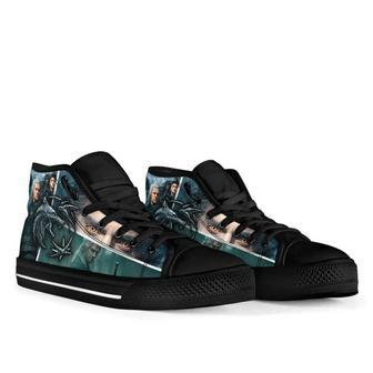 The Witcher Sneakers Tv Show High Top Shoes Fan Gift High Top Shoes | Favorety AU