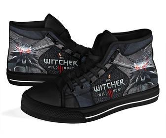 The Witcher Wolf Sneakers High Top Shoes Gamer High Top Shoes | Favorety UK