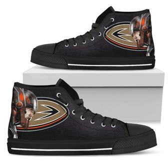 Thor Head Beside Anaheim Ducks High Top Shoes | Favorety