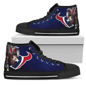 Thor Head Beside Houston Texans High Top Shoes | Favorety