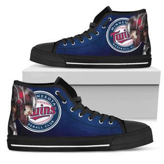 Thor Head Beside Minnesota Twins High Top Shoes | Favorety CA