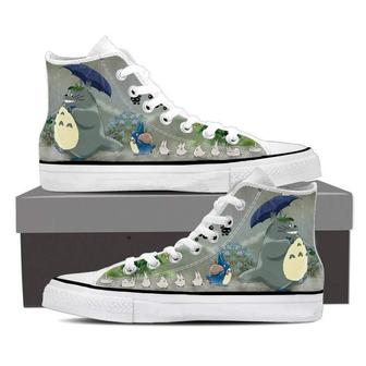 Totoro In the Rain High Top Shoes - Monsterry