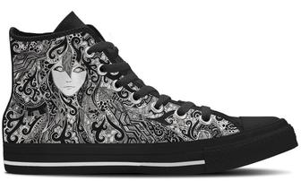 Trance High Top Canvas Shoes - Monsterry AU