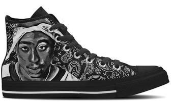 Tupac Shakur High Tops Canvas Shoes - Monsterry CA