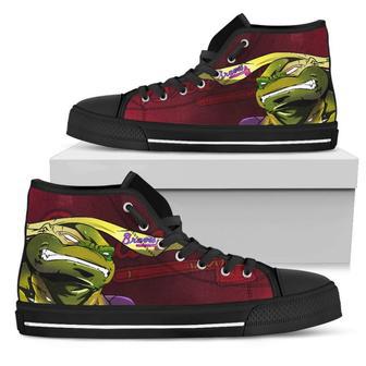 Turtle Atlanta Braves Ninja High Top Shoes | Favorety