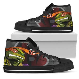 Turtle Cincinnati Bengals Ninja High Top Shoes | Favorety AU