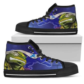 Turtle Detroit Lions Ninja High Top Shoes | Favorety CA