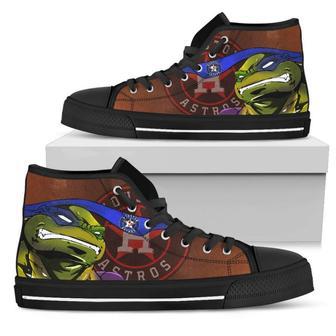 Turtle Houston Astros Ninja High Top Shoes | Favorety