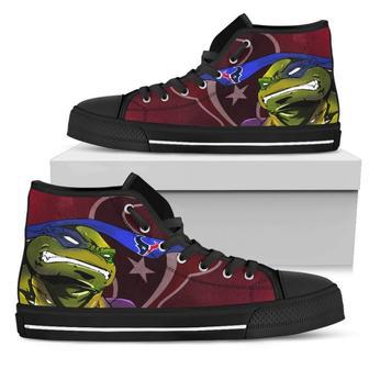 Turtle Houston Texans Ninja High Top Shoes | Favorety