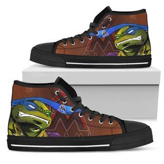 Turtle Miami Marlins Ninja High Top Shoes | Favorety DE