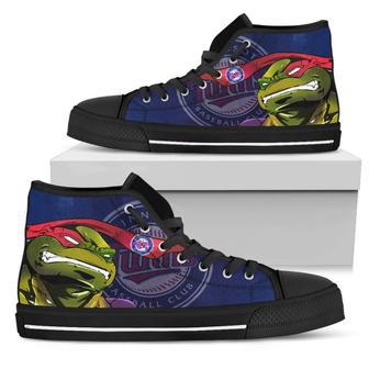 Turtle Minnesota Twins Ninja High Top Shoes | Favorety AU