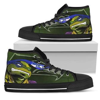 Turtle Seattle Seahawks Ninja High Top Shoes | Favorety DE