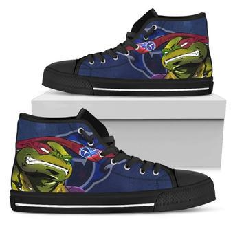 Turtle Tennessee Titans Ninja High Top Shoes | Favorety AU