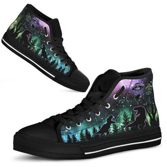 Ufo Dinosaurs Dinosaur High Top Shoes - Monsterry