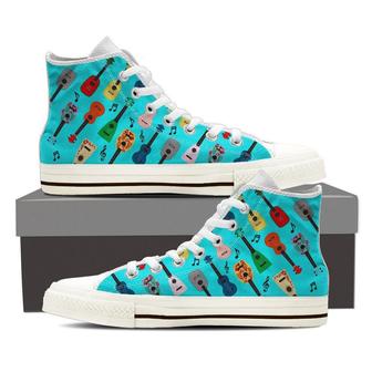 Ukulele High Top Shoes Sneakers - Monsterry UK