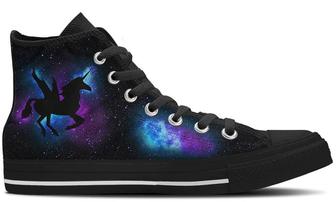 Unicorn High Tops Canvas Shoes - Monsterry