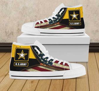 United States Army Unisex High Top Shoes - Monsterry