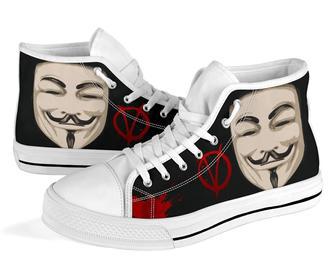 V For Vendetta Sneakers High Top Shoes Fan High Top Shoes | Favorety CA