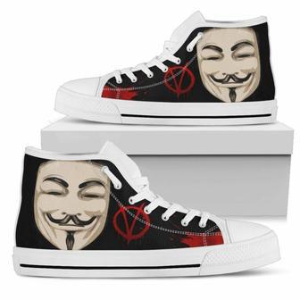 V For Vendetta Sneakers High Top Shoes Fan High Top Shoes | Favorety UK