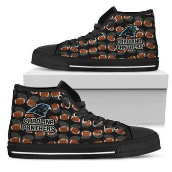 Wave Of Ball Carolina Panthers High Top Shoes | Favorety UK