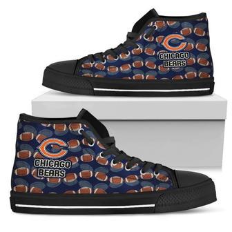 Wave Of Ball Chicago Bears High Top Shoes | Favorety DE